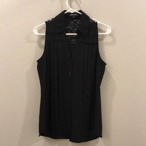 Express portofino lace back tank